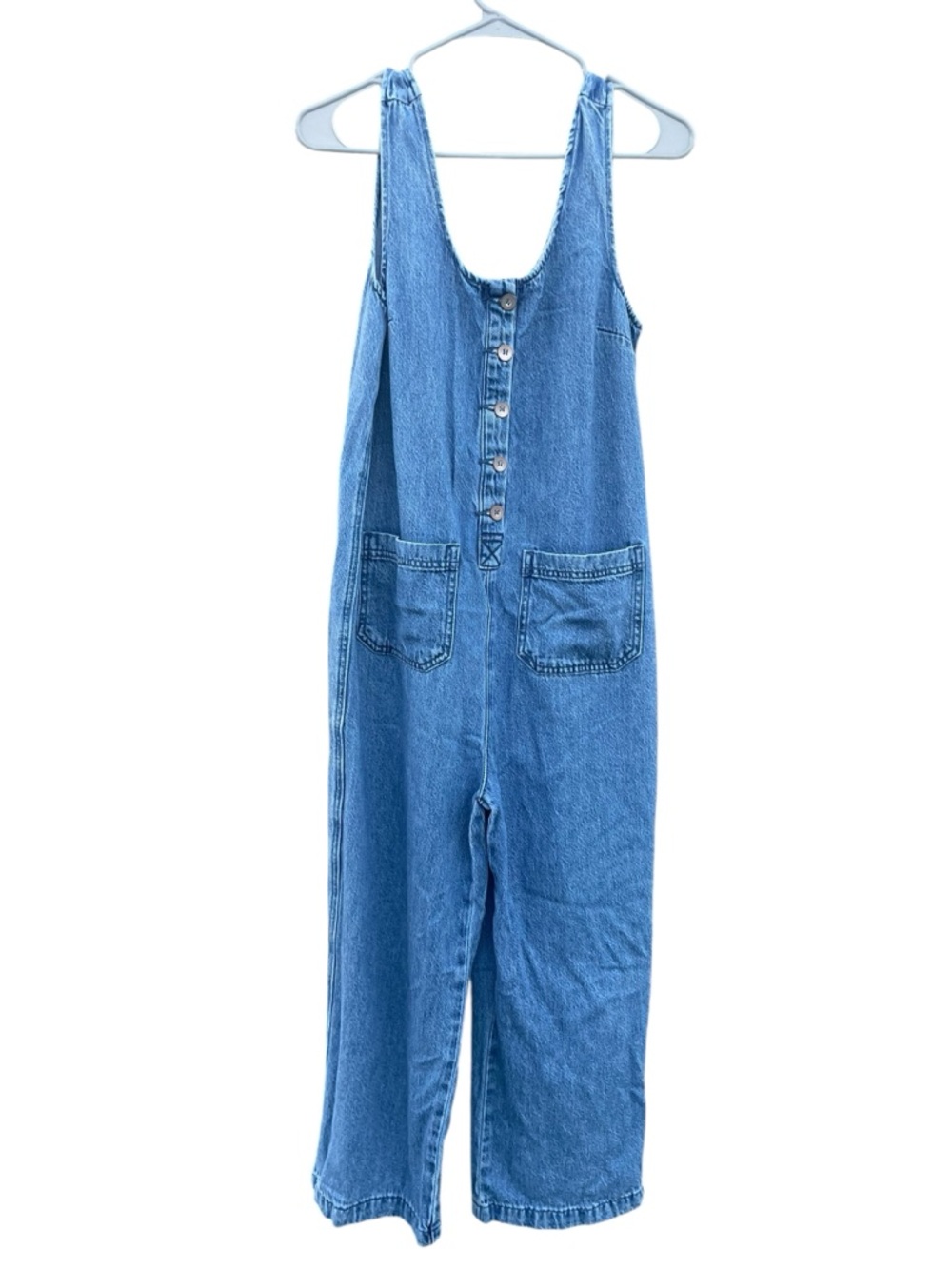 Sincerely Jules size Small Light Blue Denim One-Piece Overalls jumpsuit